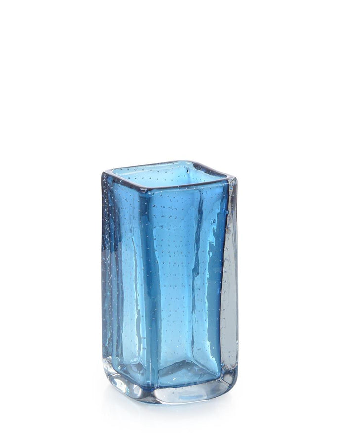 Beulah Ocean Blue Handblown Glass Vases - Luxury Living Collection