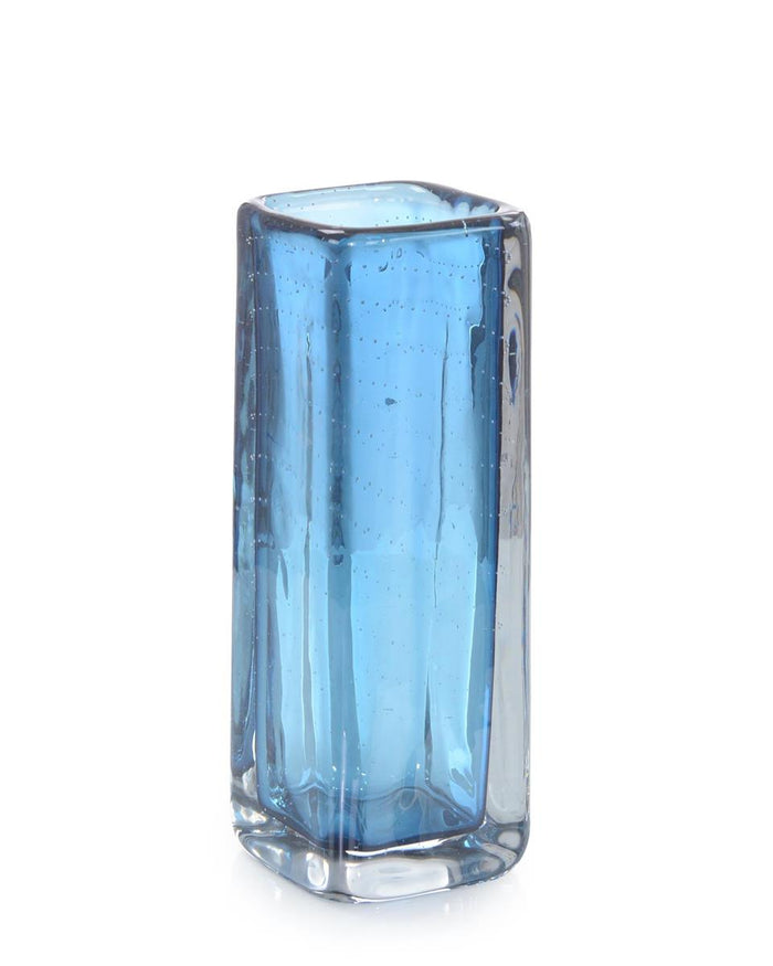Beulah Ocean Blue Handblown Glass Vases - Luxury Living Collection