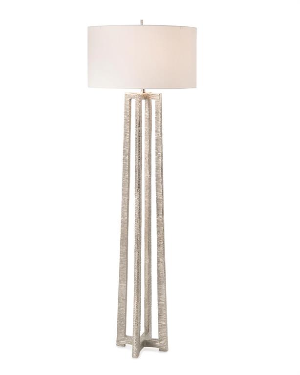 Roberta Nickel-Plated Floor Lamp - Luxury Living Collection