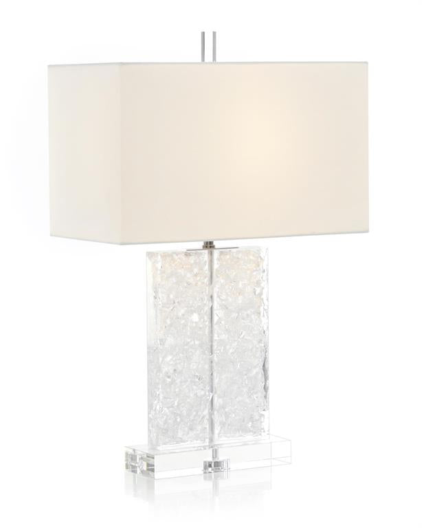 Tenzin Glass and Acrylic Formed Table Lamp - Luxury Living Collection