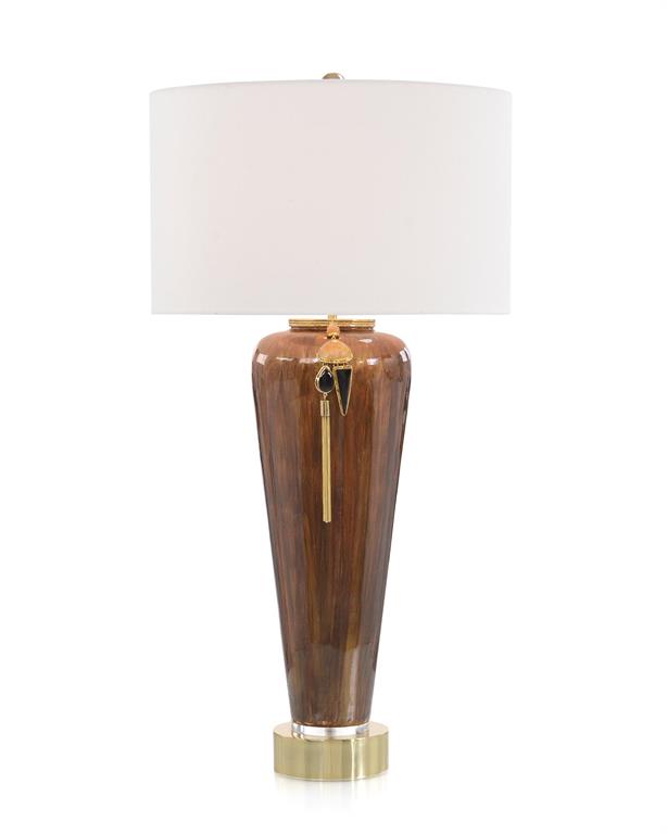 Cohen Lagniappe Brown Enamel Table Lamp - Luxury Living Collection