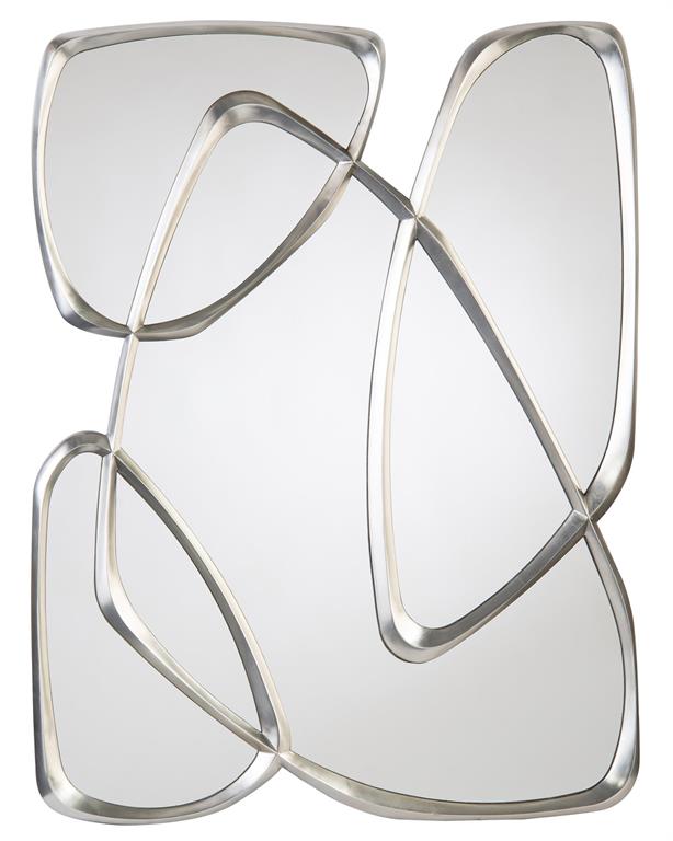 Penthouse Pewter Silver Mirror - Luxury Living Collection