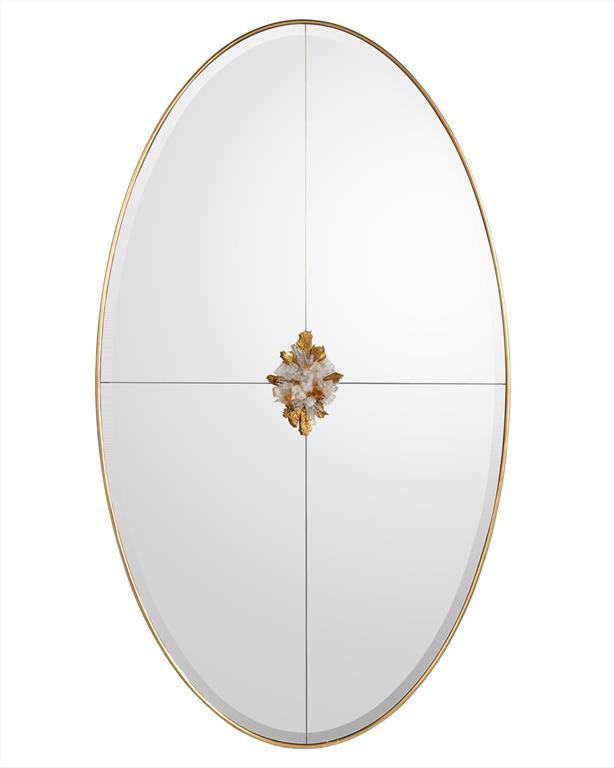 Adrienne Exotic Gold Natural Selenite Mirror