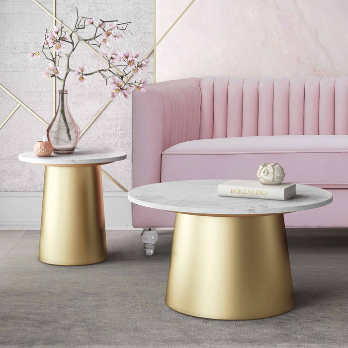 Leire Marble Side Table - Luxury Living Collection