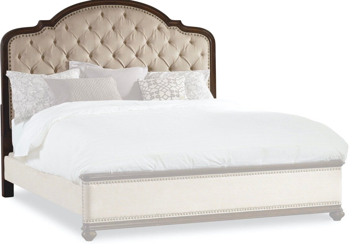 Joelle Upholstered Bed With Wood Rails