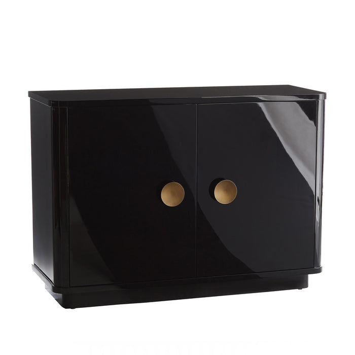 Kolt High Gloss Black Lacquer Cabinet