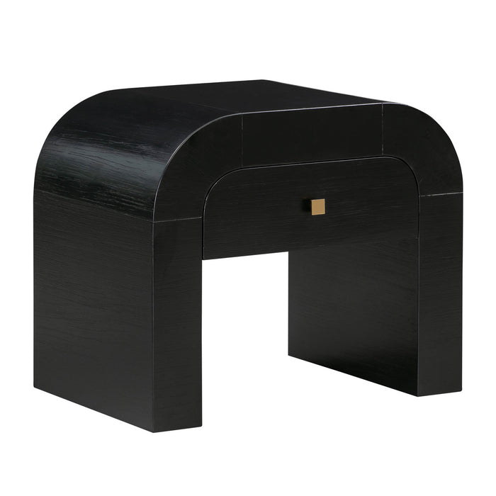 Lamisa Black Nightstand - Luxury Living Collection