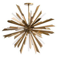 Ivana Antique Brass Chandelier