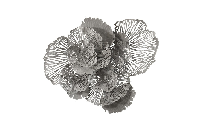 Gray Wall Flower Art