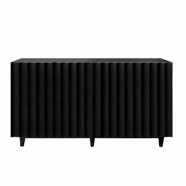 Fatima 60" Black Lacquer Cabinet