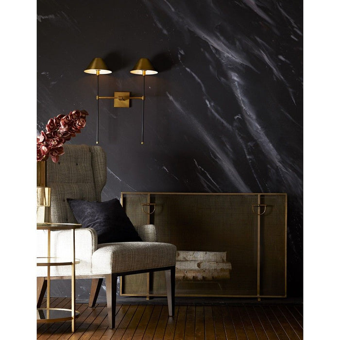Marcella Antique Brass Side Table