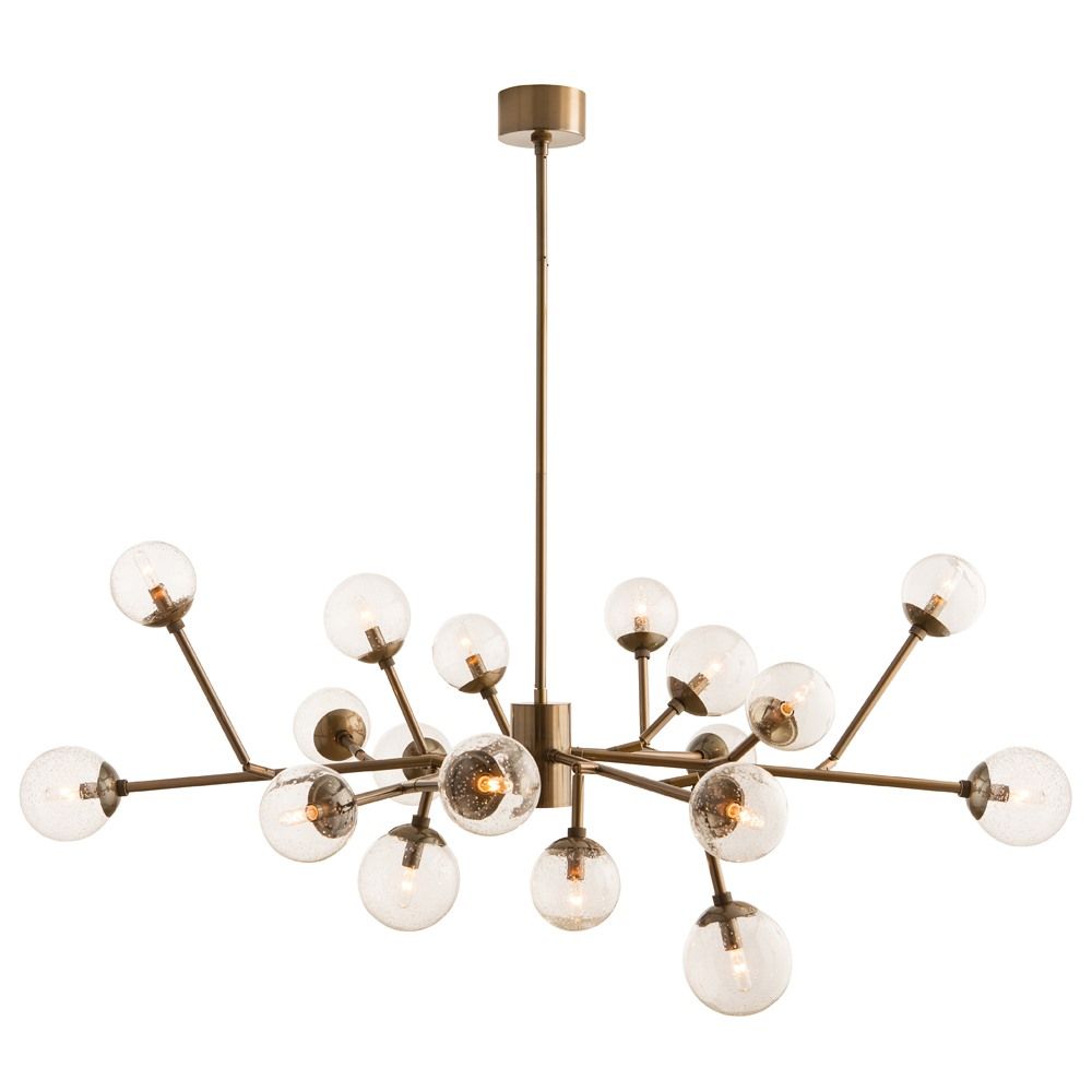 Raylee Vintage Brass Chandelier