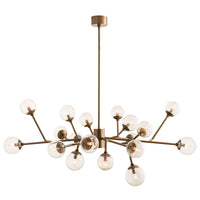 Raylee Vintage Brass Chandelier