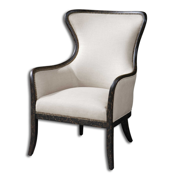 Maeve Sand Wing Chair
