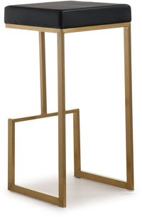 Nava Black Gold Steel Barstools (Set of 2) - Luxury Living Collection