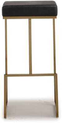 Nava Black Gold Steel Barstools (Set of 2) - Luxury Living Collection