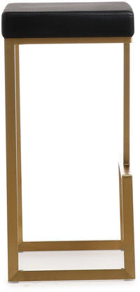 Nava Black Gold Steel Barstools (Set of 2) - Luxury Living Collection