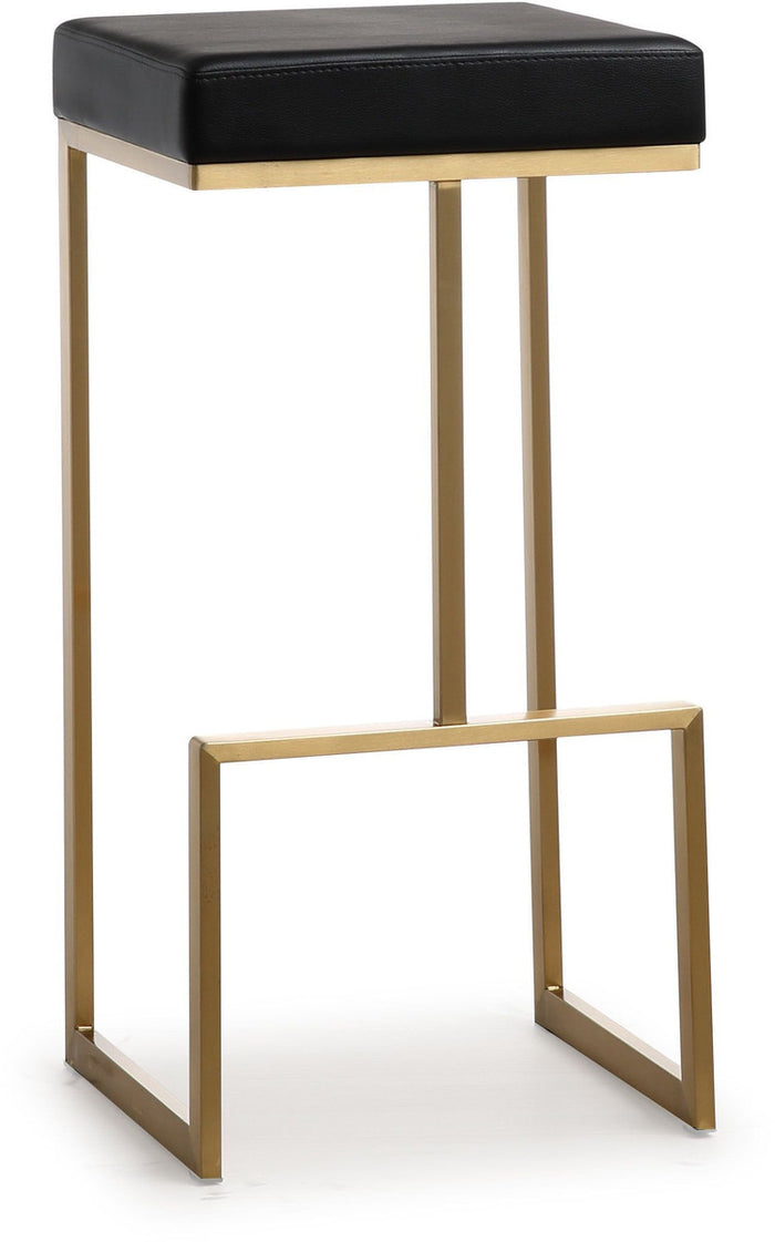 Nava Black Gold Steel Barstools (Set of 2) - Luxury Living Collection