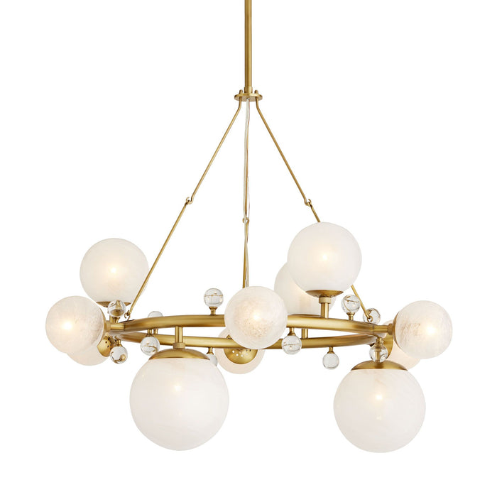 Nairobi Antique Brass Round Chandelier