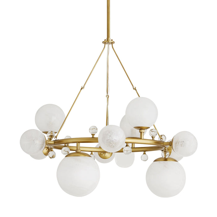 Nairobi Antique Brass Round Chandelier