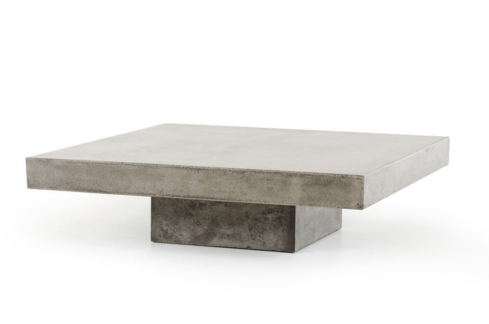 Barts Indoor/Outdoor Modern Concrete Coffee Table