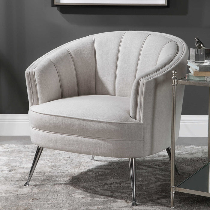 Phoebe Light Tan Accent Chair