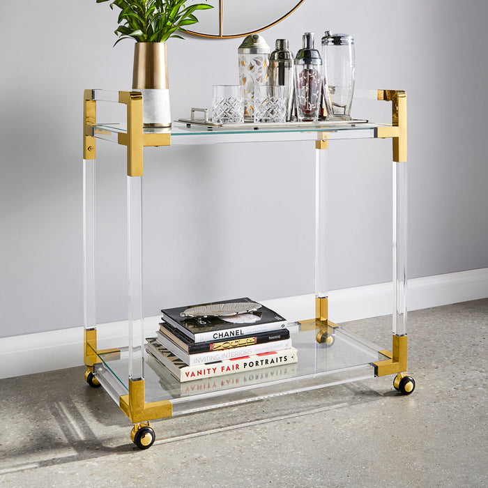 Alena Gold Bar Cart