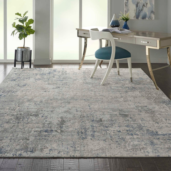 Russo Ivory/Grey-Blue Rug - Elegance Collection