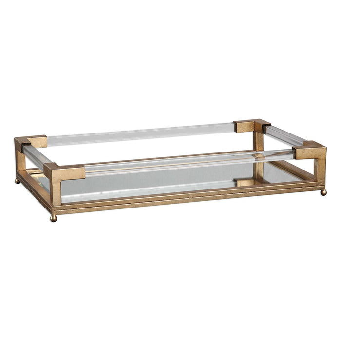 Sparrow Gold & Acrylic Tray