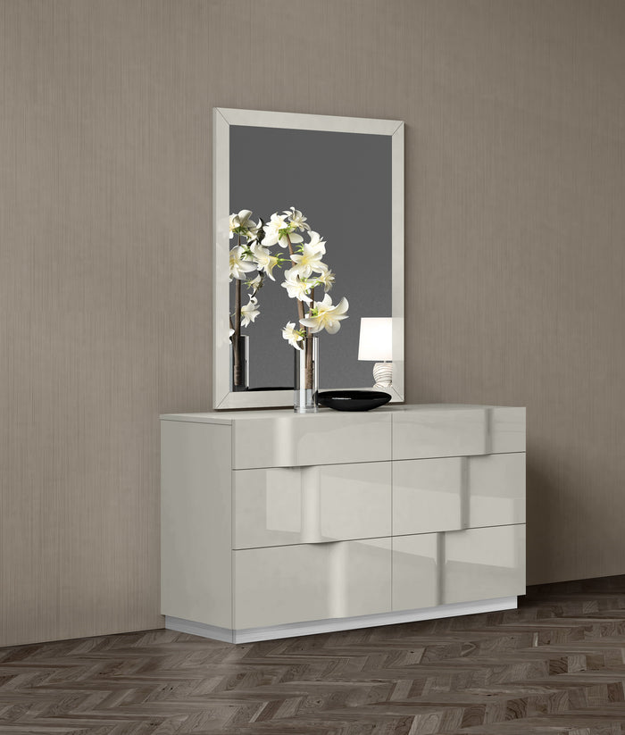Kallie Grey Lacquer Mirror