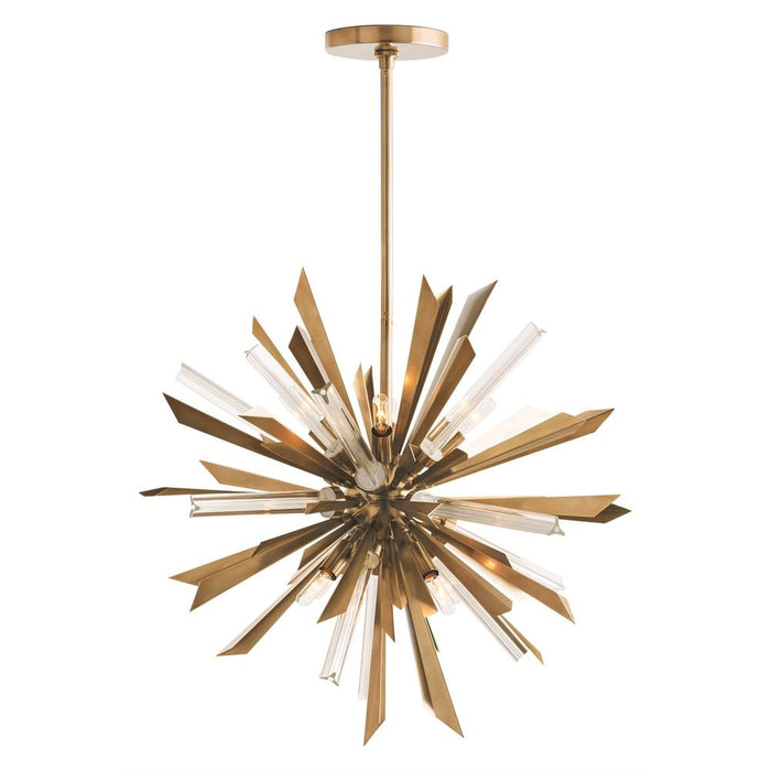 Ivana Antique Brass Chandelier