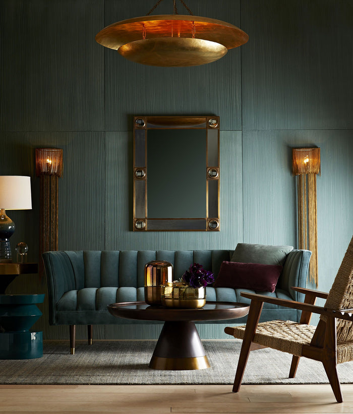 Meredith Large Aged Brass Sconce