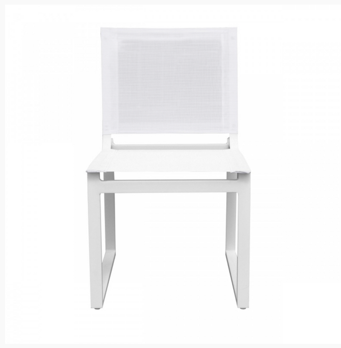 Meridian Modern Off White Outdoor Dining Chairs (Set of 2)