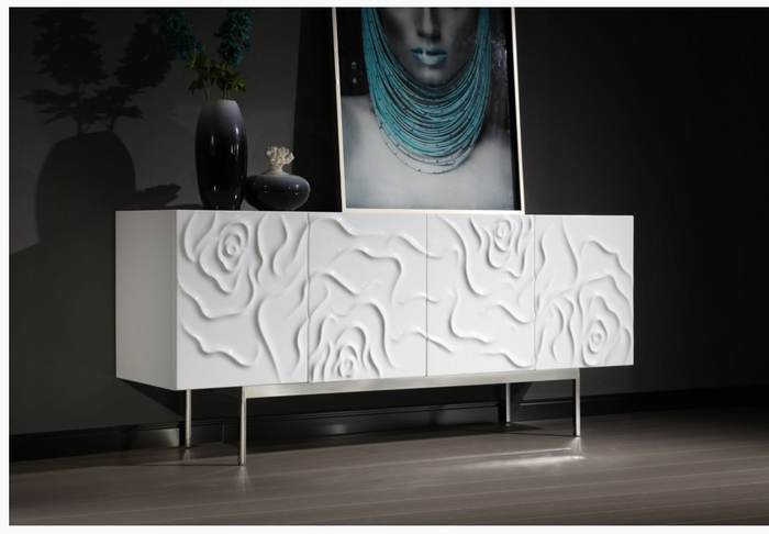 Solstice Modern White Gloss Buffet