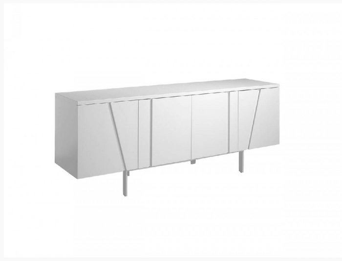 Sonnet Modern White Veneer Buffet