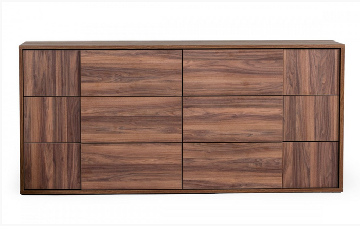 Asa Modern Matte Walnut Dresser