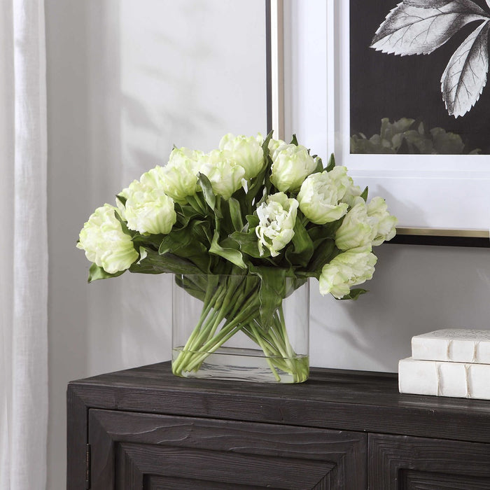 Royal Tulips with Vase