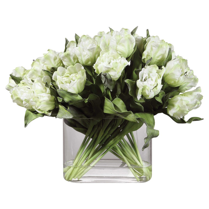 Royal Tulips with Vase