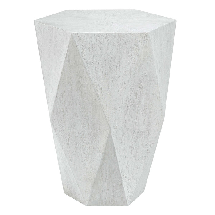 Lucia White Side Table
