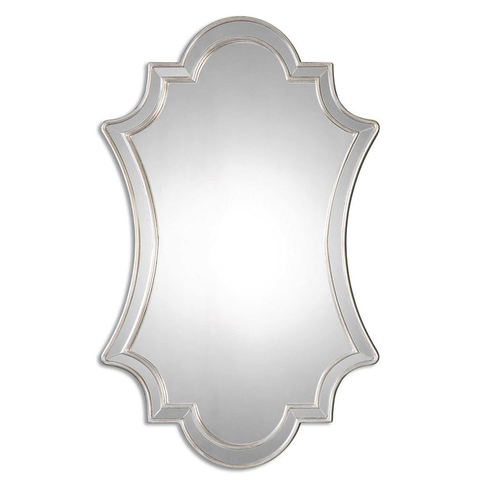 Talia 43" Antiqued Silver Leaf Mirror