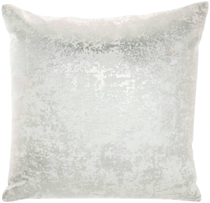 Vega 20" x 20" Silver Throw Pillow - Elegance Collection