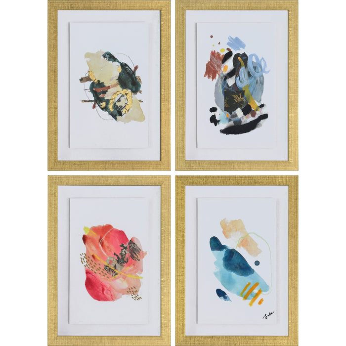 Yima Canvas Artwork - Set of 4