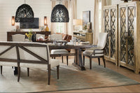 Whitney Trestle Dining Table With Two 21" Leaves
