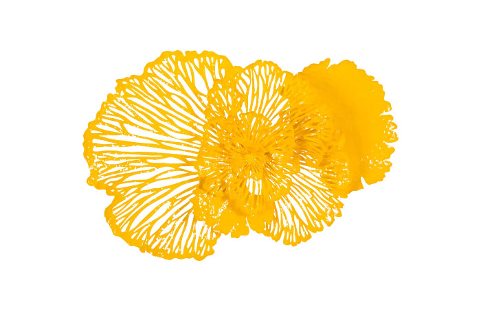 Yellow Wall Flower Art