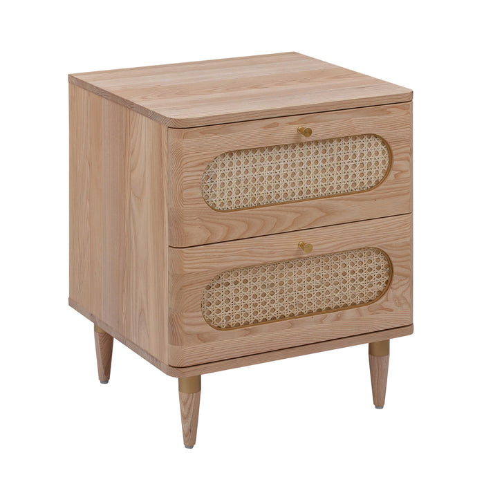 Peony Cane Nightstand - Luxury Living Collection