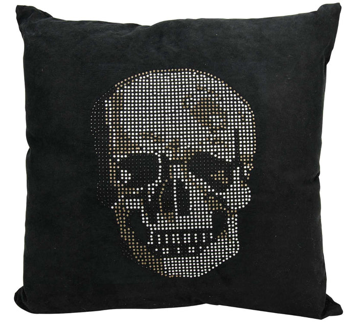Moa 18" x 18" Black Throw Pillow - Elegance Collection