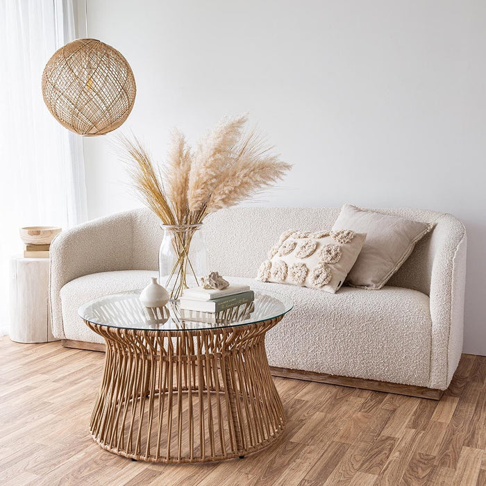 Vinita Cream Boucle Sofa