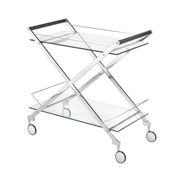 Barolo Silver Bar Cart