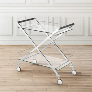 Barolo Silver Bar Cart