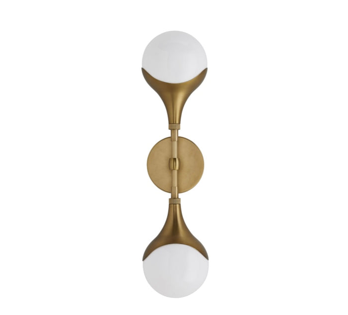 Houston Antique Brass Sconce